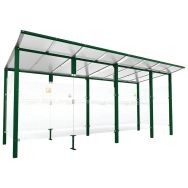 Abri fumeurs Modulo bardage retour avant - Procity