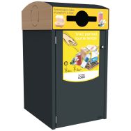 Abri poubelle Multiflux emballages - acier - Abri Plus
