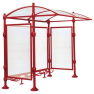 Abri vélos Province initial bardages pommeau inox brossé - Procity