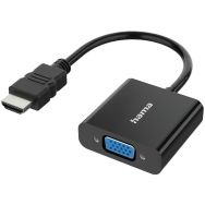 Adaptateur vidéo HDMI Plug VGA Socket Audio Socket Full-HD 1080p- Hama