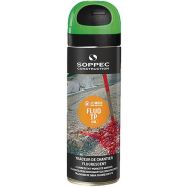 Aérosol traceur de chantier fluorescent - Fluo TP®  - 500 mL - Soppec