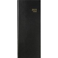 Agenda de banque 2027 long 2 volumes 15x33 Noir