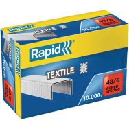 Agrafes Rapid SuperStrong 43/6 Textile. Boîte de 1000