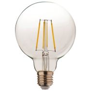 Lot de 5 ampoules E27.G95.8W.2700K dimmable transparent