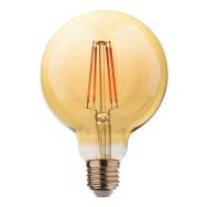 Lot de 5 ampoules E27.G95.8,3W.2100K dimmable ambre