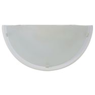 Applique demi-lune en verre verre dépoli Bianca - Corep