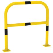 Arceau de protection renforcé 1 m jaune avec bandes noires