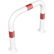 Arceau pare-choc sans transversale à cheviller-Blanc/Rouge-Schake