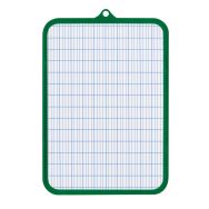 Ardoise blanche 19x26cm avec bordure de protection.