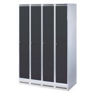 Armoire-vestiaire 120 x 50 x 180 cm gris clair/anthracite
