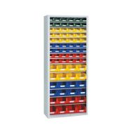 Armoire 1980x700x300 sans porte avec 78 bacs