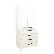 Armoire 2 corps de laboratoire Class' 4 tiroirs - Manutan Expert