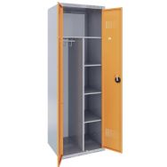 Armoire portes sur socle 1/2 penderie 1/2 lingère largeur 60 - Acial