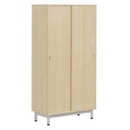 Armoire Bip Bop portes coulissantes 120 cm - hêtre
