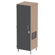 Armoire Cubik 1 porte niche à droite - Mobidecor