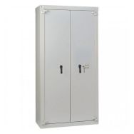 Armoire Forte 2 portes serrure à clé + 4 compteurs 757 litres coloris gris