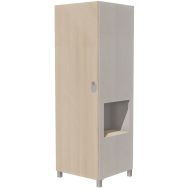 Armoire Identité 1 porte + 1 niche à droite - Manutan Expert