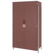 Armoire JEFF 2 portes 1 penderie 1 lingère - Enond Mobilier