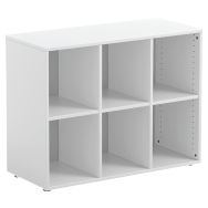 Armoire Jane 3 colonnes avec 6 cases blanc-MIRPLAY School