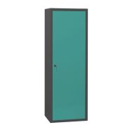 Armoire Penderie L600 corps Anthracite portes Vert amande 6027
