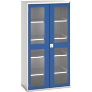 Armoire Verso Portes Transparentes 4 Tablettes, 16926277.11
