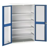 Armoire Verso Portes Transparentes Avec 4 Tablettes 1300x550x2000_Bott