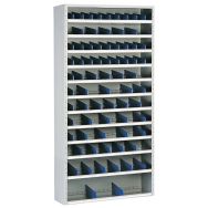 Armoire à compartiments - Profondeur 40 cm, Structure coloris : Gris