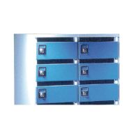 Armoire à courrier Modèle 4233 6 cases Gris/Bleu