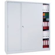 Armoire à monter porte coulissante - Haute - L 160 cm - Manutan Expert