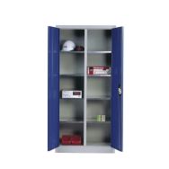 Armoire à portes battantes haute 8 tablettes - CP