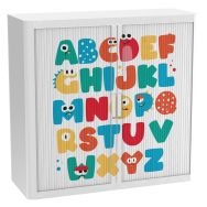 Armoire à rideaux personnalisée alphabet en couleurs - EasyOffice