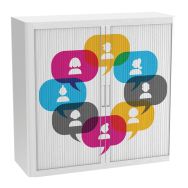 Armoire à rideaux personnalisée apprendre ensemble - EasyOffice
