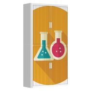 Armoire à rideaux personnalisée atelier chimie - EasyOffice