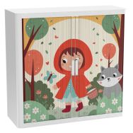 Armoire à rideaux personnalisée chaperon rouge - EasyOffice