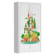 Armoire à rideaux personnalisée château enchanté - EasyOffice