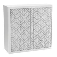 Armoire à rideaux personnalisée la géometrie en motif - EasyOffice
