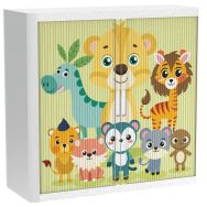 Armoire à rideaux personnalisée les rigolos la jungle - EasyOffice