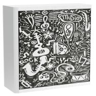 Armoire à rideaux personnalisée monde musical - EasyOffice