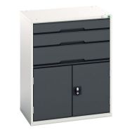 Armoire à tiroirs Verso - 1000mm - 3 tiroirs - Bott