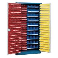 Armoire avec 273 bacs à bec - Haute - Avec portes aménagées