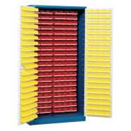 Armoire avec 320 bacs à bec - Haute - Avec portes aménagées