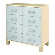 Armoire basse Confetti pieds 8 tiroirs