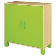 Armoire basse Confetti pieds 2 portes