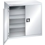 Armoire portes battantes pleine étagères 100x58x100 - Thurmetall