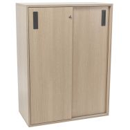 Armoire basse à portes coulissantes Misao - Manutan Expert