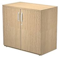 Armoire basse complète à 2 portes Visual - Chêne