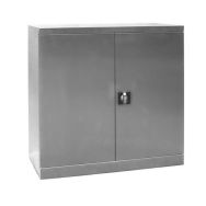 Armoire basse en inox - 2 portes
