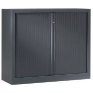 Armoire basse grande largeur rideaux ton uni à monter - Vinco