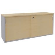 Armoire basse portes coulissantes Mercure - Simmob