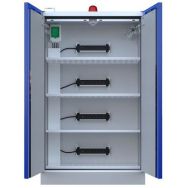 Armoire batterie haute 2 portes avec centrale d'alarme